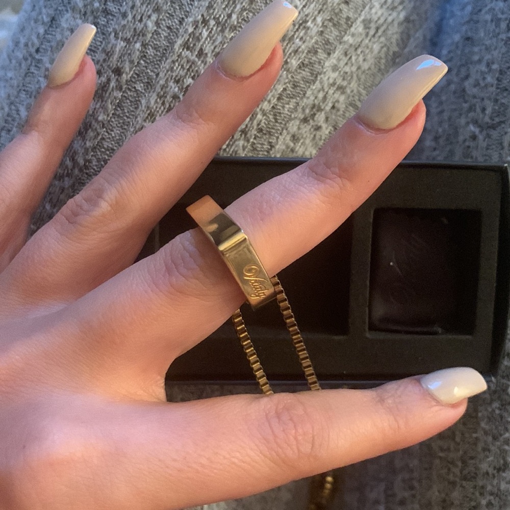 Vitaly - Gold Necklace Box Chain & Ring